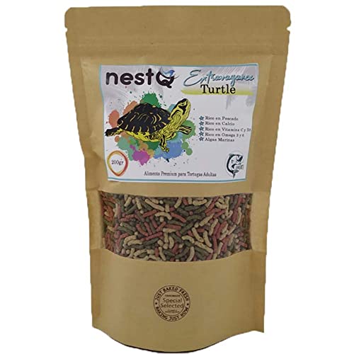 nestQ Pienso Tortugas Comida Tortugas Acuaticas Stick Alimento Tortugas Anfibias Comida Tortuga Flotante Agua 200 Gramos
