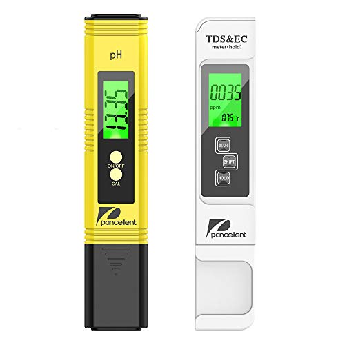 pancellent Calidad del Agua Medidor de Prueba TDS PH CE Temperatura 4 en 1 Set