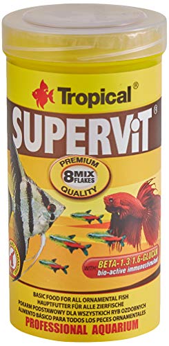 Tropical Supervit Premium - Comida para Todos los Peces Ornamentales, 1 Unidad (250 ml)